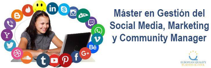 Máster en Gestión del Social Media, Marketing y Community Manager