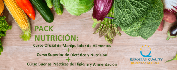 TRIPLE TITULACIÓN: Curso Manipulador de Alimentos + Curso Especialista en Dietética y Nutrición + Curso Buenas Prácticas de Higiene y Alimentación