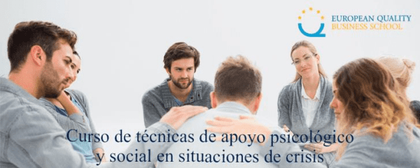 Curso de técnicas de apoyo psicológico y social en situaciones de crisis